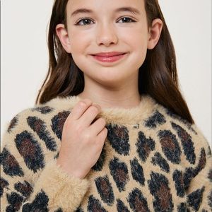 Soft Leopard Mohair Sweater